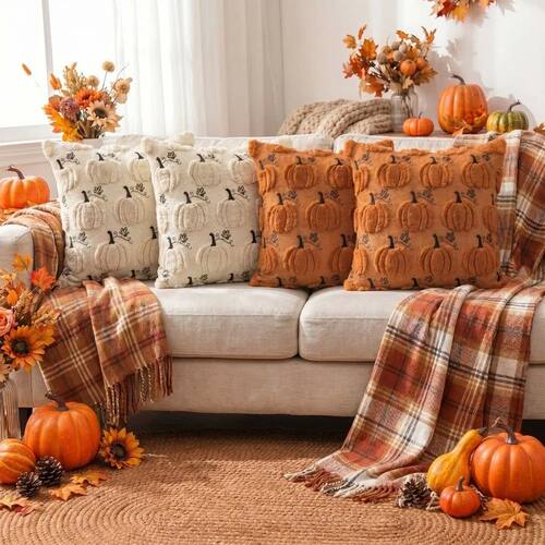 New Halloween Style Throw Pillow Cover 45x45 40x40 Embroider