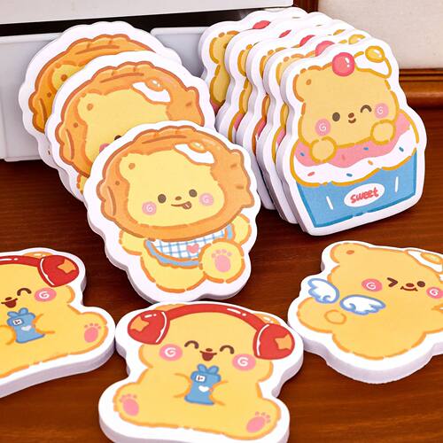 60 sheets Cartoon Cute Bear Sticky Message Sticky Post Notes