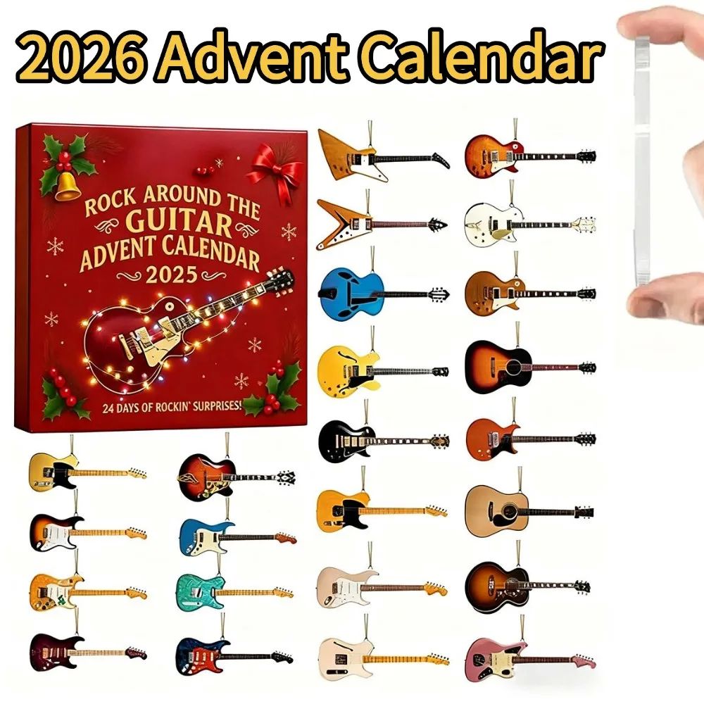 2D Flat Rock Around the Guitar Advent Calendar 2D Flat Acryl
