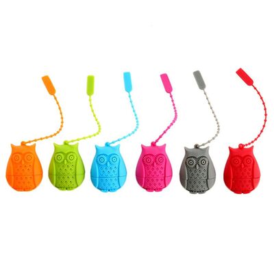 20pcs Silicone Tea Infusers Creative Owl Reusable Tea Strain
