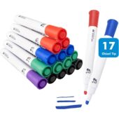Chisel Tip Count Dry Markers Colors Erase Whiteboard