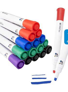 Dry Erase Markers Chisel Tip 17 Count 5 Colors Whiteboard Ma