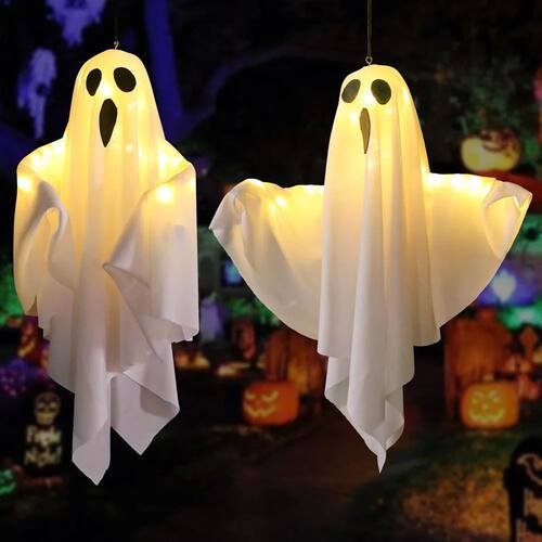 Halloween Hanging Ghost Decor Light Up Flying Ghosts for Ind