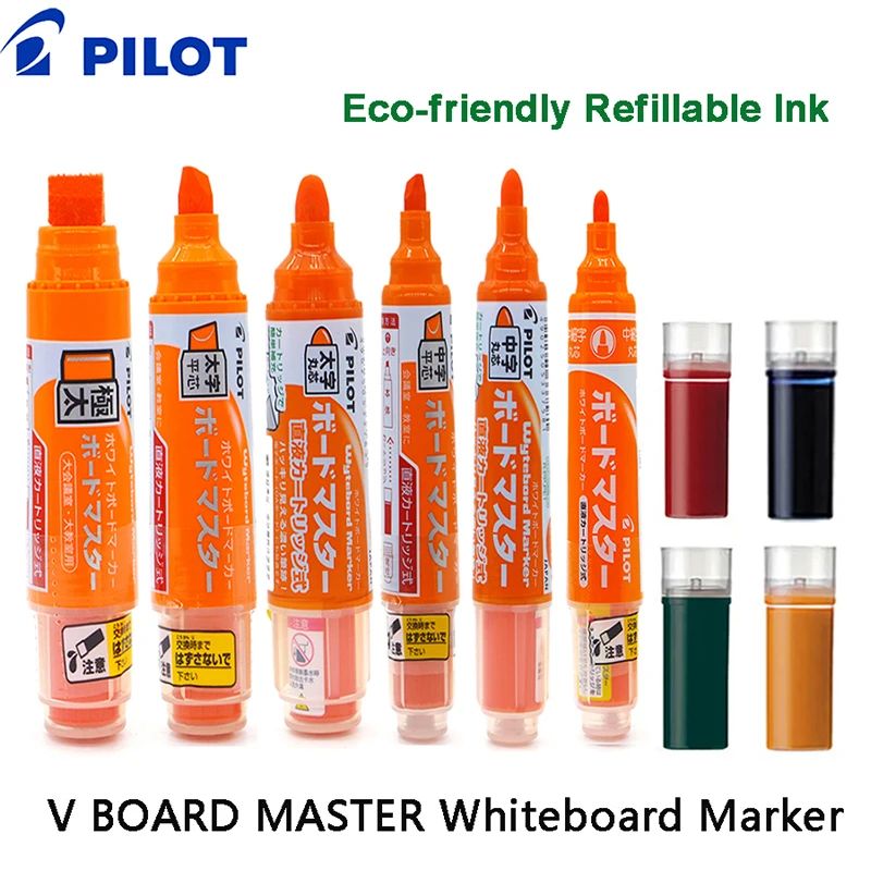 Pilot Refillable White Board Markers Dry Erase Assorted Tips图片