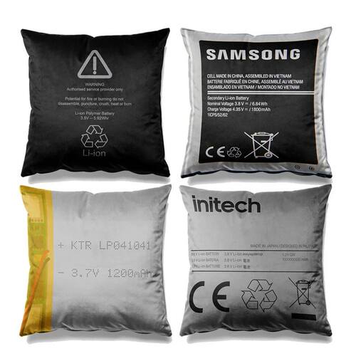 Aertemisi Set Swollen Battery Premium Funny Pattern Square T
