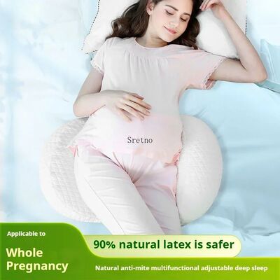 Premium Natural Latex U-Shaped Pregnancy Pillow Side Sleepin