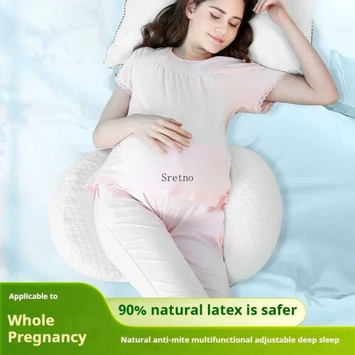 Premium Natural Latex U-Shaped Pregnancy Pillow Side Sleepin