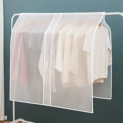 1pc Household Clothing Dust-proof Translucent Wardrobe Stora