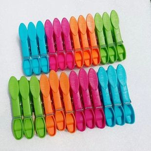 48/24Pcs Clothes Pegs for Washing Line Strong Grip Washing P