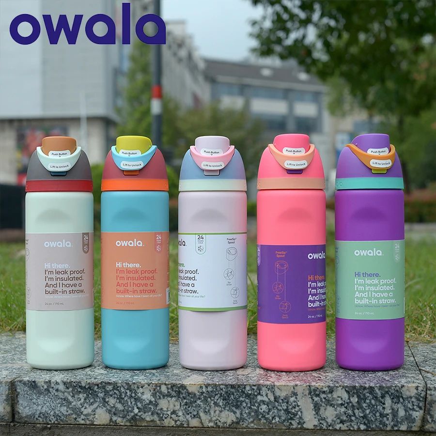 Owala Insulated Stainless Steel Water Bottle with Straw BPA-
