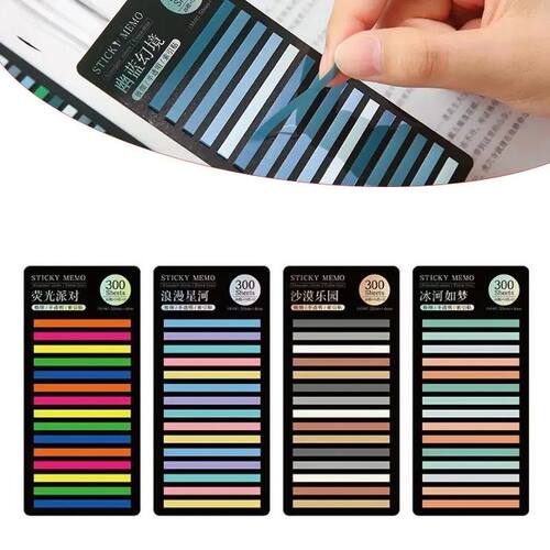 300 Sheets Practical Colorful Index Sticky Notes Thin Tags M
