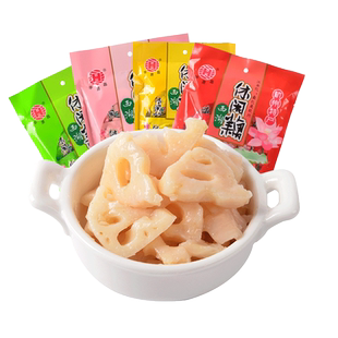 华源昌休闲藕338g藕片零食脆藕卤香素藕尖莲藕小吃即食杭州特产