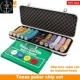 box Holde dice chips 500 Aluminum set poker hold Texas