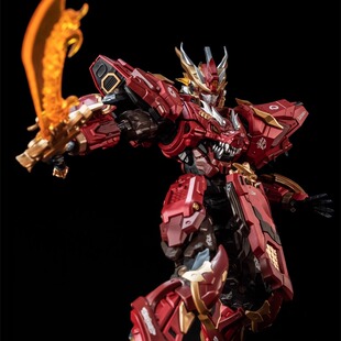 现货万擎模型 烈焰辰龙 十二生肖国创机甲 可动合金骨架 拼装模型