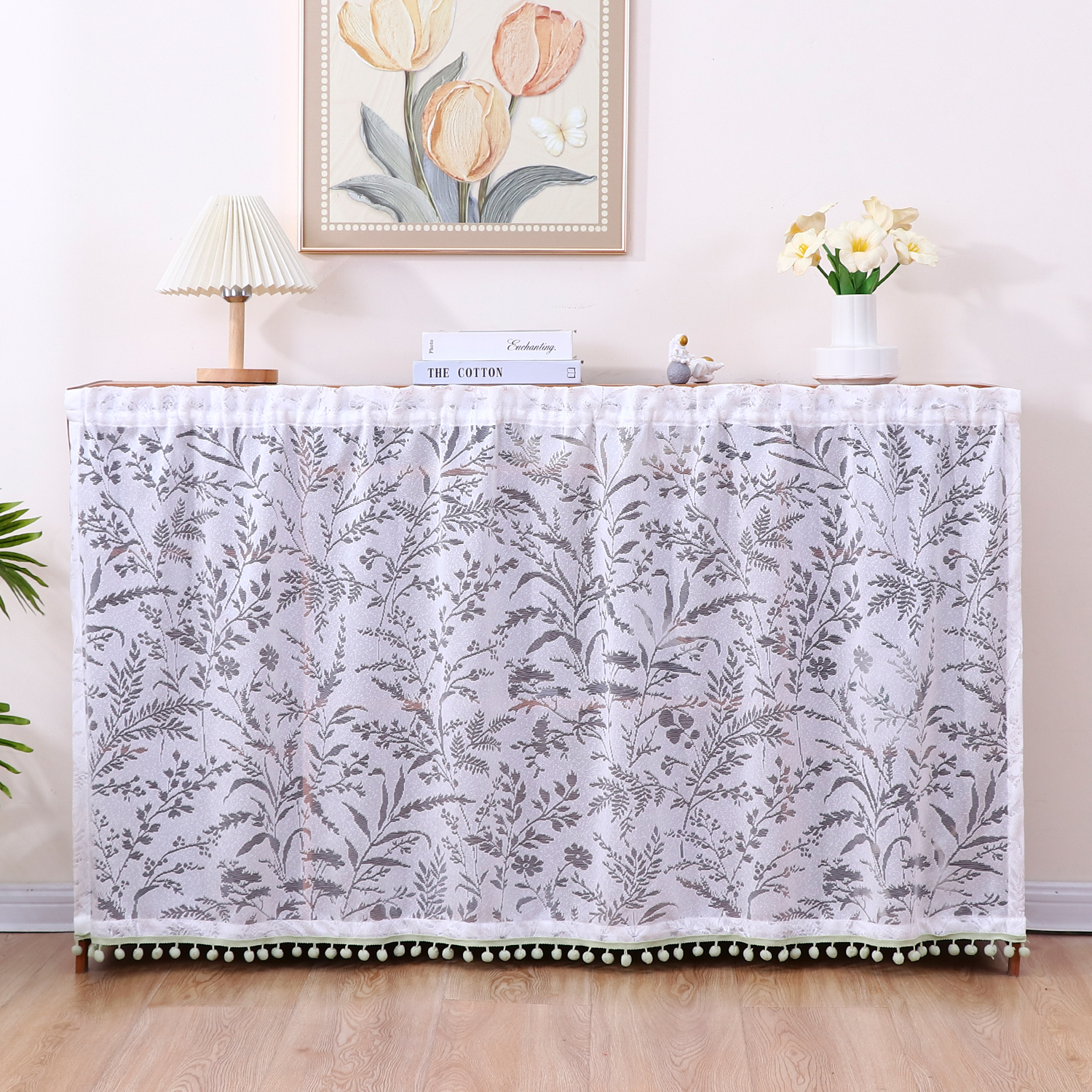 免打孔柜帘遮挡帘魔术贴拉帘