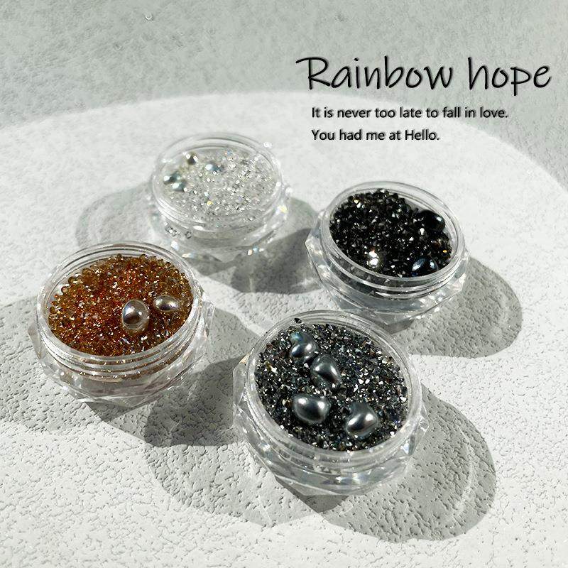 ins风爱心马贝珠微晶指尖钻美甲饰品DIY穿戴甲材料包美甲填充装饰,彩妆/香水/美妆工具,指甲装饰,淘宝优惠券,粉丝福利购,淘宝优惠卷