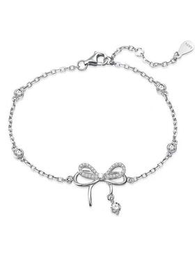 蝶梦手链女ins简约轻奢高级小众甜美蝴蝶结吊坠女2022年新款