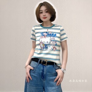 斐斐2026夏季新款宽松大码修身显瘦气质女打底衫百搭上衣T恤2832