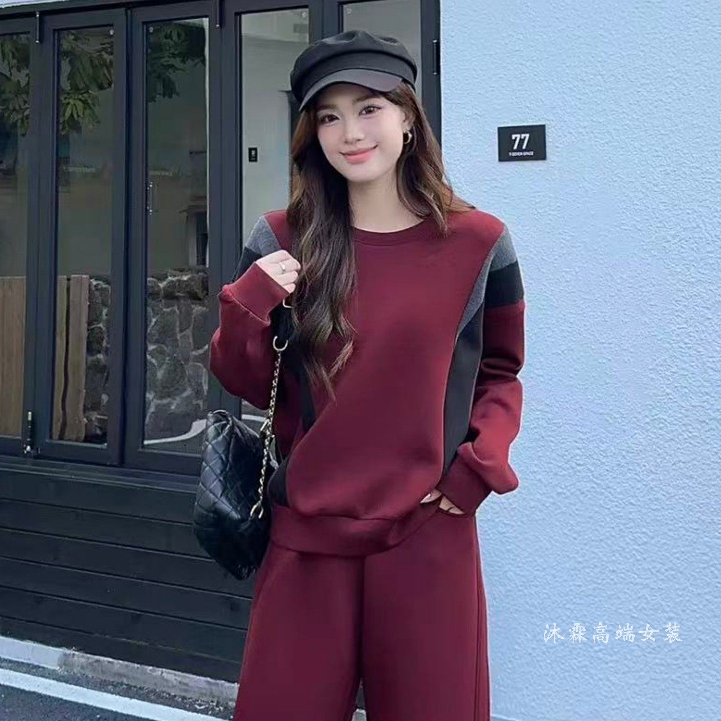 阳龙2025秋冬新款大码修身显瘦宽松气质女上衣打底t恤衫B25-5511