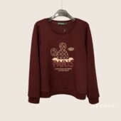 47307 雅姿赏色珊瑚花2026春秋冬新上衣大码 显瘦宽松百搭t恤衫