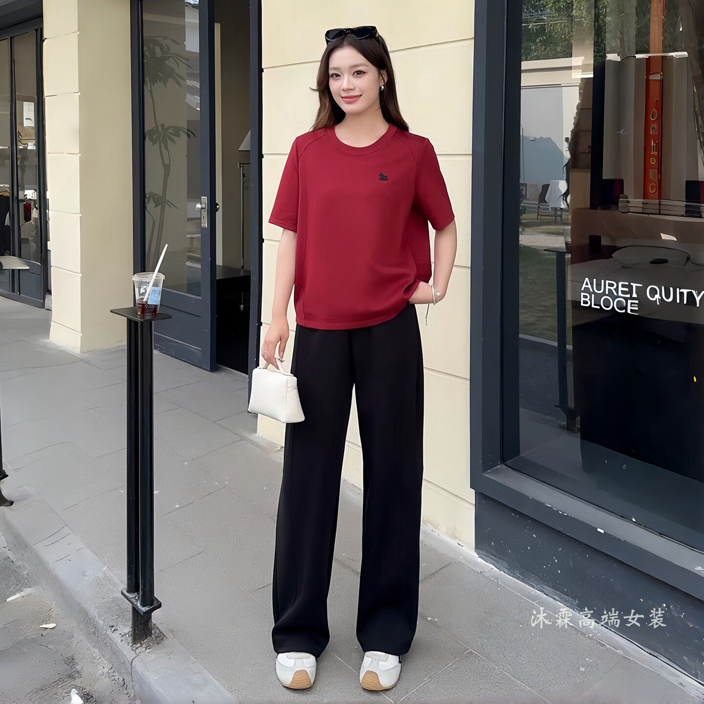 阳龙2026夏季新款上衣B26-9101配裤子大码显瘦休闲女运动两件套装