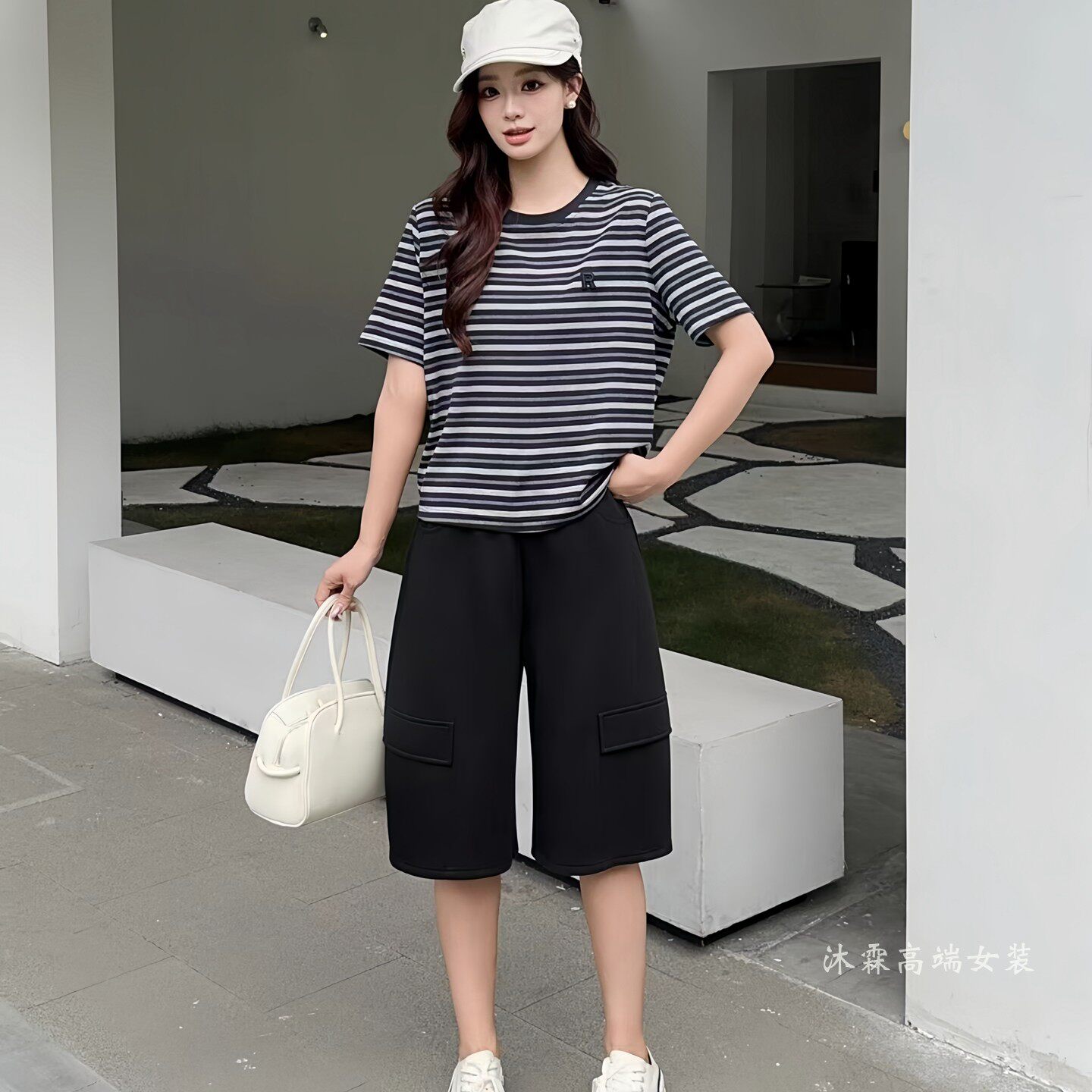 阳龙2026夏季新款上衣B26-9011和裤子大码显瘦休闲女运动两件套装