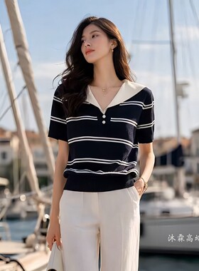 1668美季然亮2026夏季新大码显瘦莱赛尔天丝针织衫上衣t恤630528