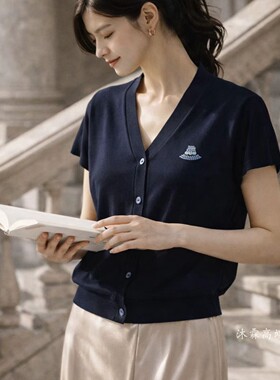 1668美季然亮2026夏季新大码显瘦莱赛尔天丝针织衫上衣t恤660146