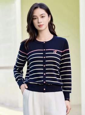 沐紫霖2025秋冬季新款大码显瘦宽松莱赛尔天丝针织衫上衣t恤83003