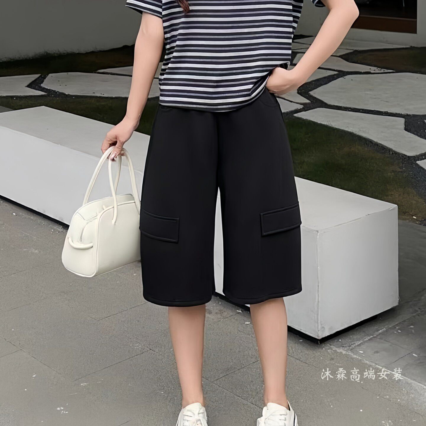 阳龙2026夏季新款宽松大码修身百搭显瘦胖M休闲运动女裤B26-5620