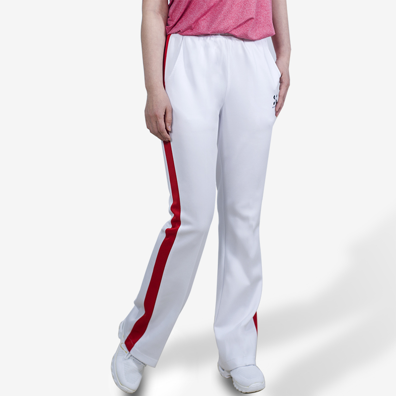 华柔体育太极柔力球红条透气运动出场服表演服微喇白裤运动长裤,运动服/休闲服装,运动长裤,淘宝优惠券,粉丝福利购,淘宝优惠卷