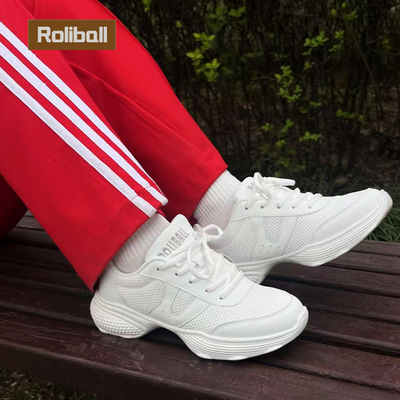 华柔体育2025新品太极柔力球训练鞋运动鞋柔力球表演鞋云柔白鞋