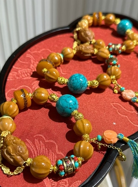 仟禧秋冬新品上新美拉德猴头鲨鱼呗雕刻佛头中国风文玩手链手串