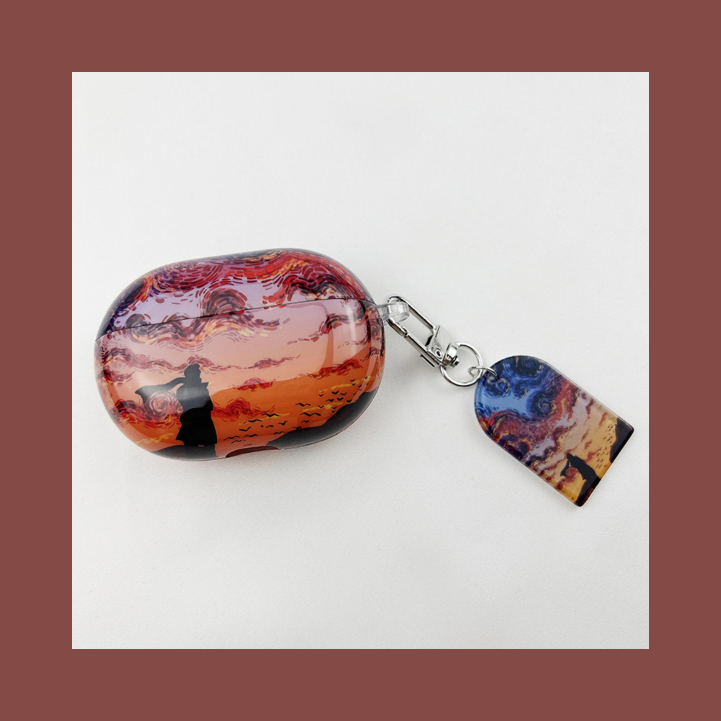 梵高油画华为防摔耳机保护套