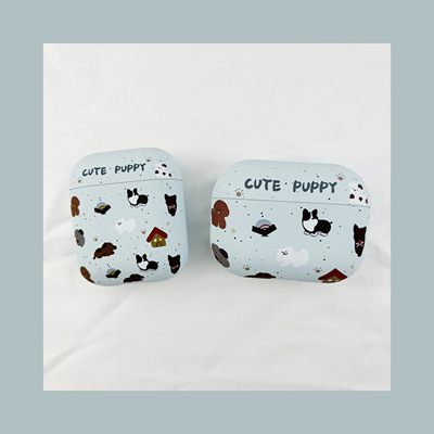 适用airpodspro2保护套airpods3保护壳泼墨小狗aipods苹果蓝牙耳机套盒airpod硅胶ipods软壳pro2二代3第三代4