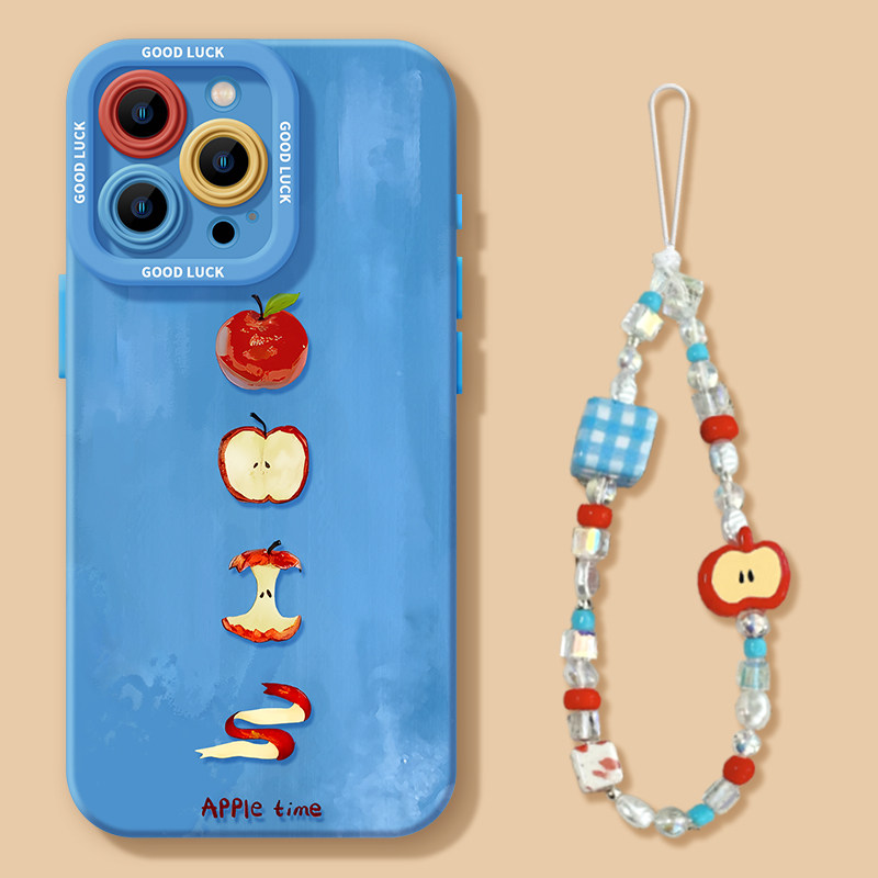 适用苹果16pro手机壳iphone16promax红苹果15pro新款14硅胶13防摔max带挂绳12软壳xs女plus蓝色15套16,3C数码配件,手机保护套/壳,淘宝优惠券,粉丝福利购,淘宝优惠卷