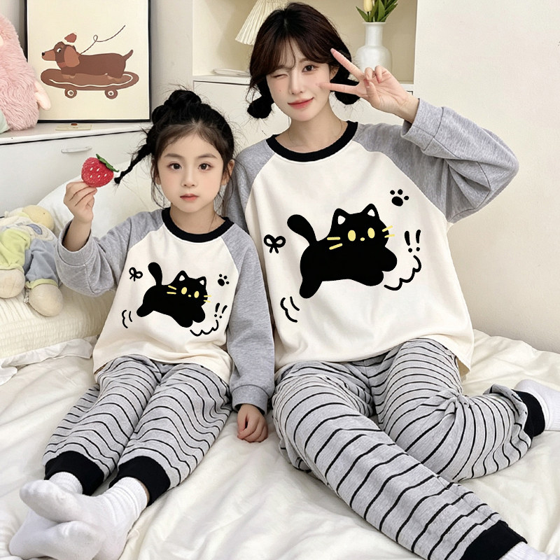 亲子装母女睡衣秋季2026新款儿童
