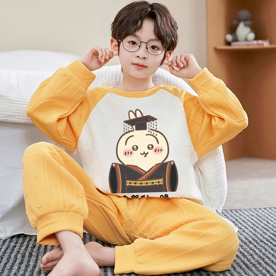 乌萨奇睡衣男童青少年秋衣家居服