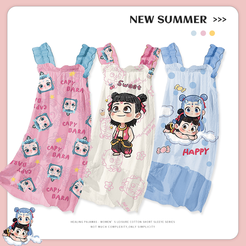 女童睡裙夏季儿童家居服2025新款