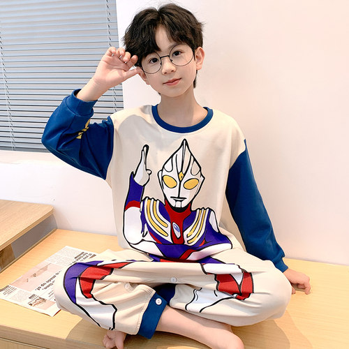 儿童连体睡衣男童宝宝连体衣纯棉