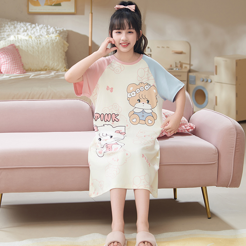 Mikko夏季女童睡裙儿童2025超火
