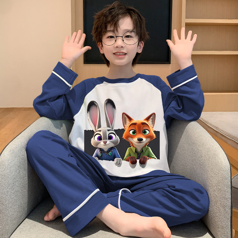 疯狂动物城睡衣男童青少年初中生