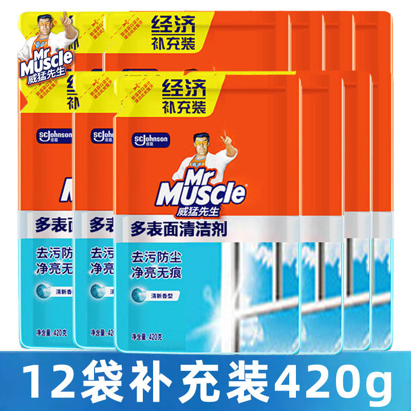 威猛先生玻璃清洁剂420g*12袋