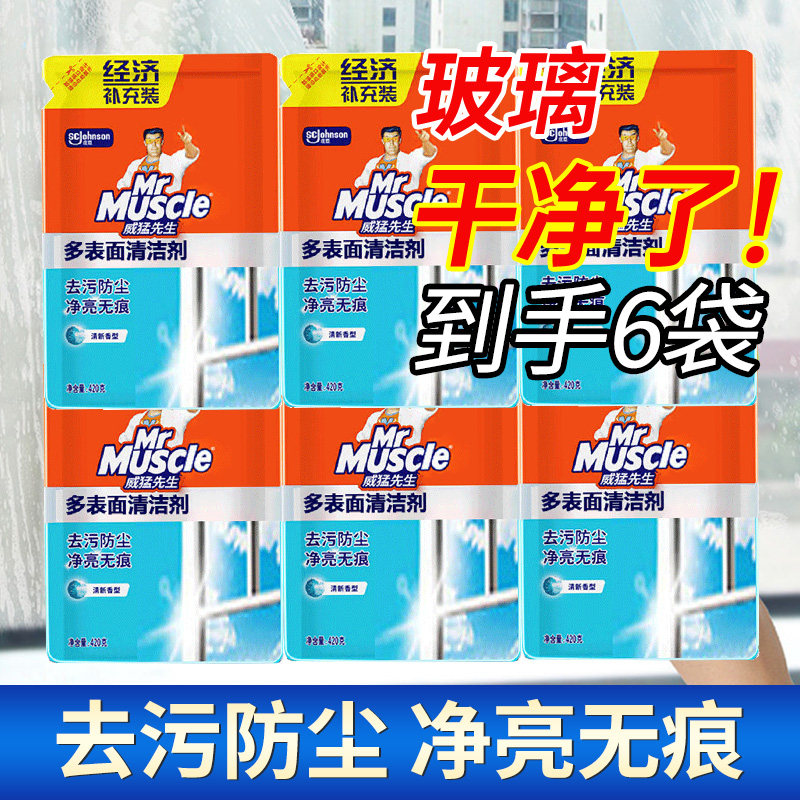 威猛先生玻璃清洁剂420g*6袋