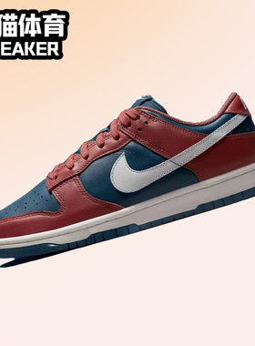 Nike Dunk Low 蓝红 女款轻便复古低帮休闲板鞋 DD1503-602