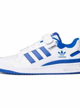 5/Adidas originals FORUM 男女同款阿迪低帮板鞋 蓝白 FY7756