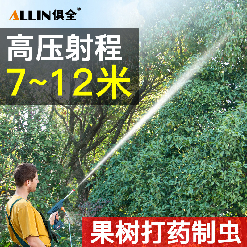 电动喷雾器农用新型打药机果树高压喷药神器水枪打农药喷枪喷洒器 鲜花速递/花卉仿真/绿植园艺 喷壶 原图主图