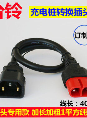 台铃电动电瓶车充电器云插头转换接头线方孔输出线转云插头转接头