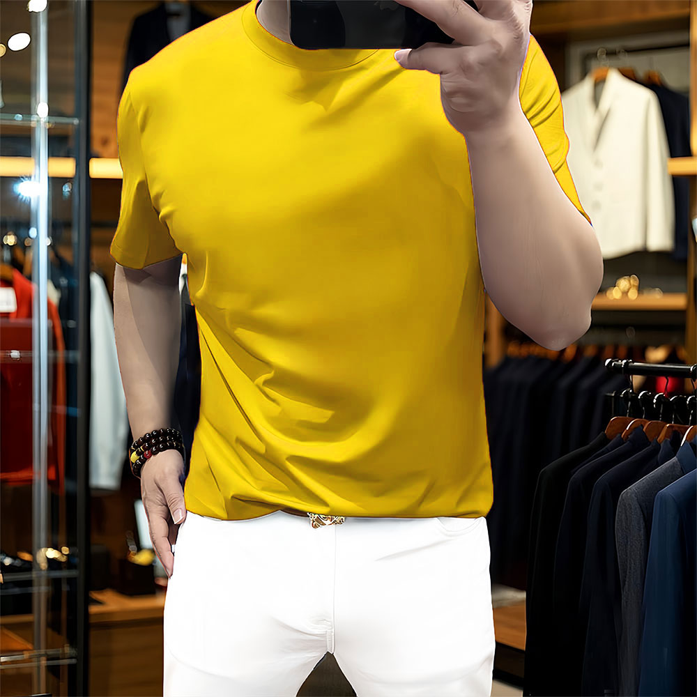 双面液氨丝光棉丝滑有档次T恤