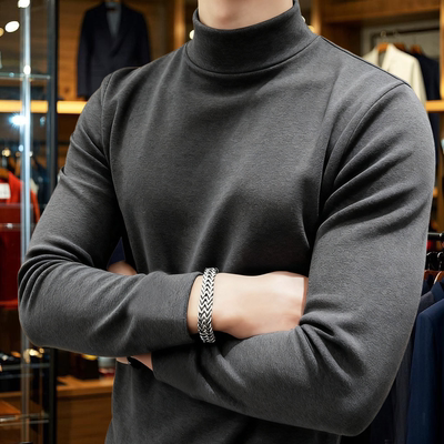 不起球双面绒保暖打底衫